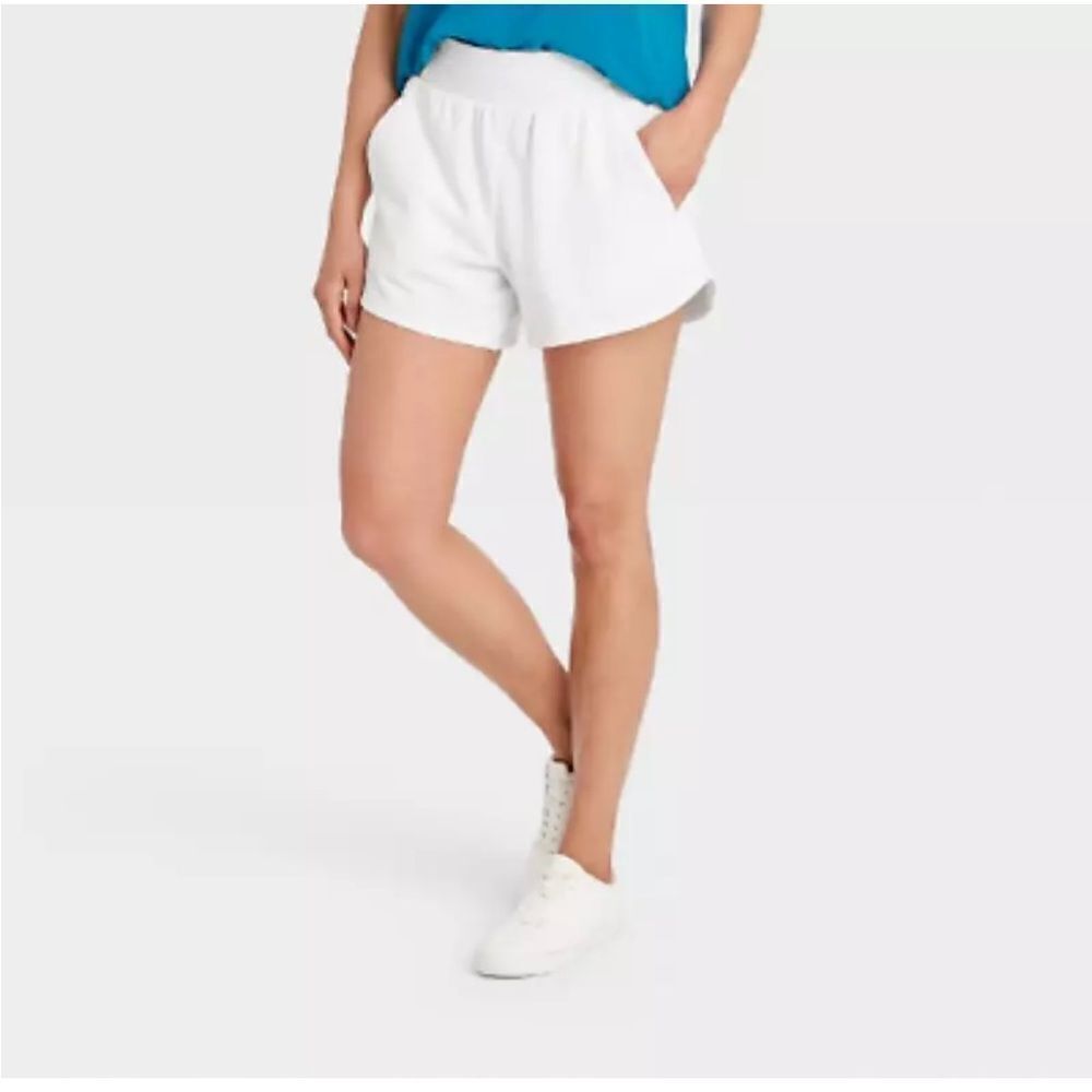 All in Motion Size 2X True White Activewear Athletics Workout Running Shorts